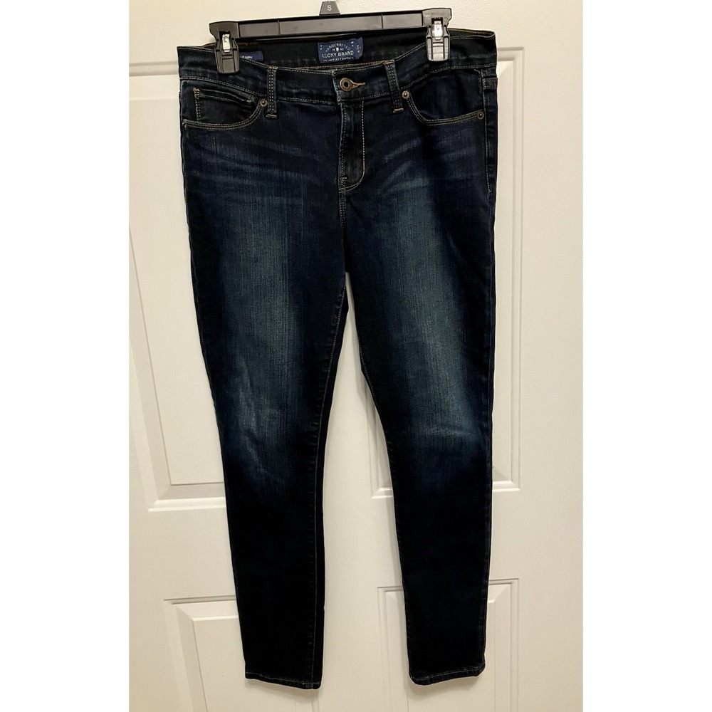 Lucky Brand Womens Sz 8 / 29 Jeans Blue‎ Denim Jegging Dark Wash Mid Rise Brooke